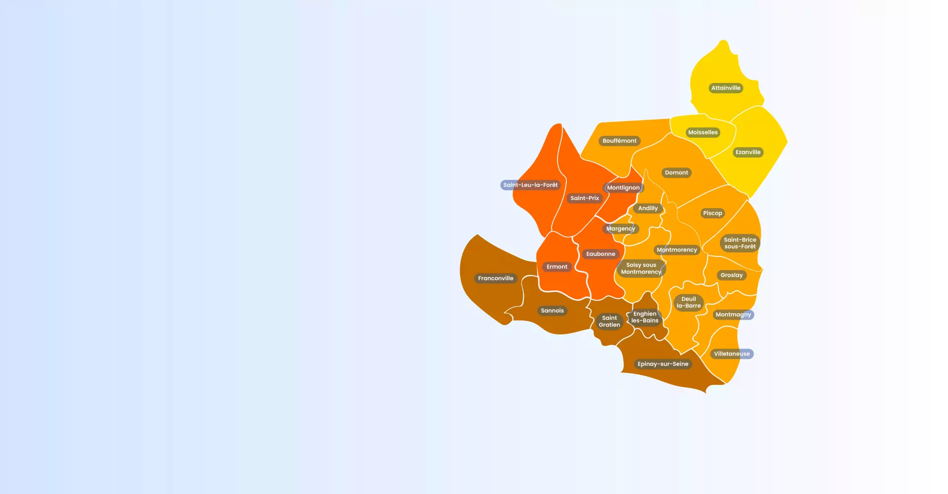 Les agences et villes alentours