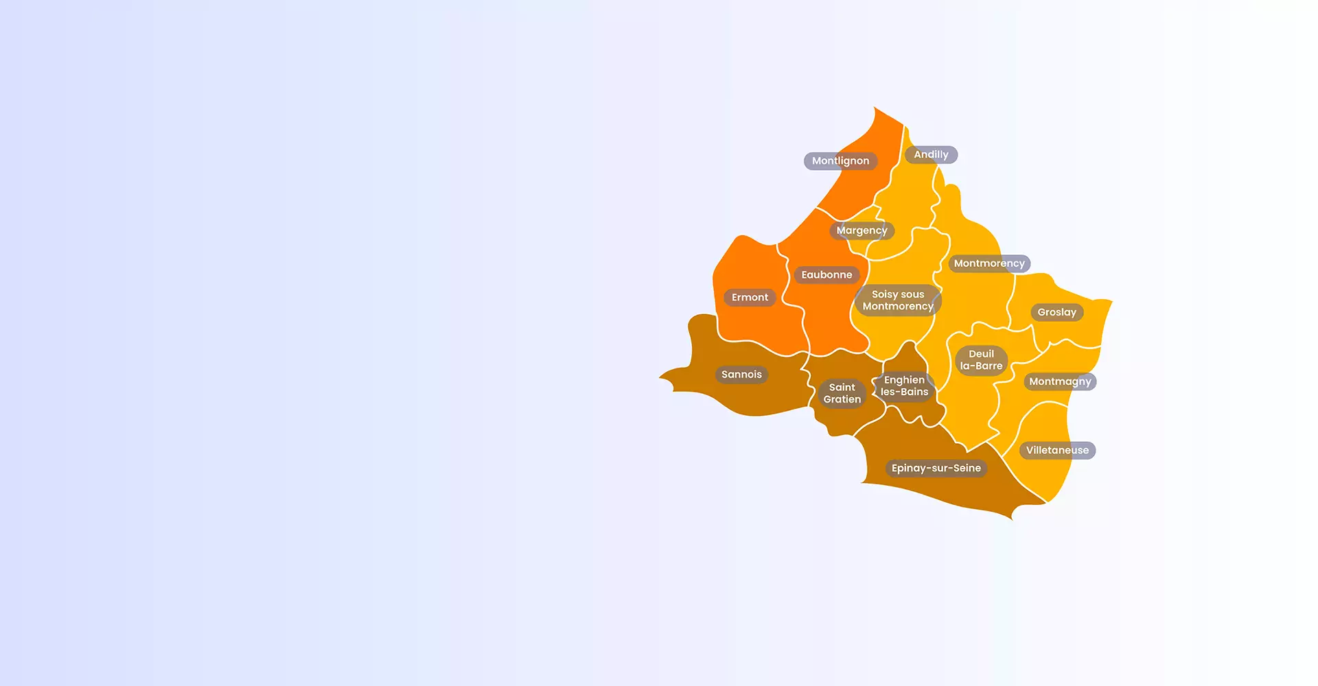 Les agences et villes alentours